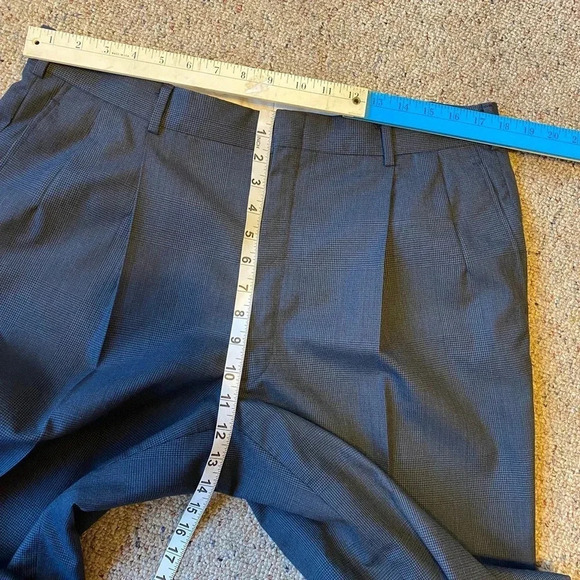 Colours By Alexander Julian Virgin Wool Men Matching Suit Blazer Pants Size 44R - Picture 4 of 10